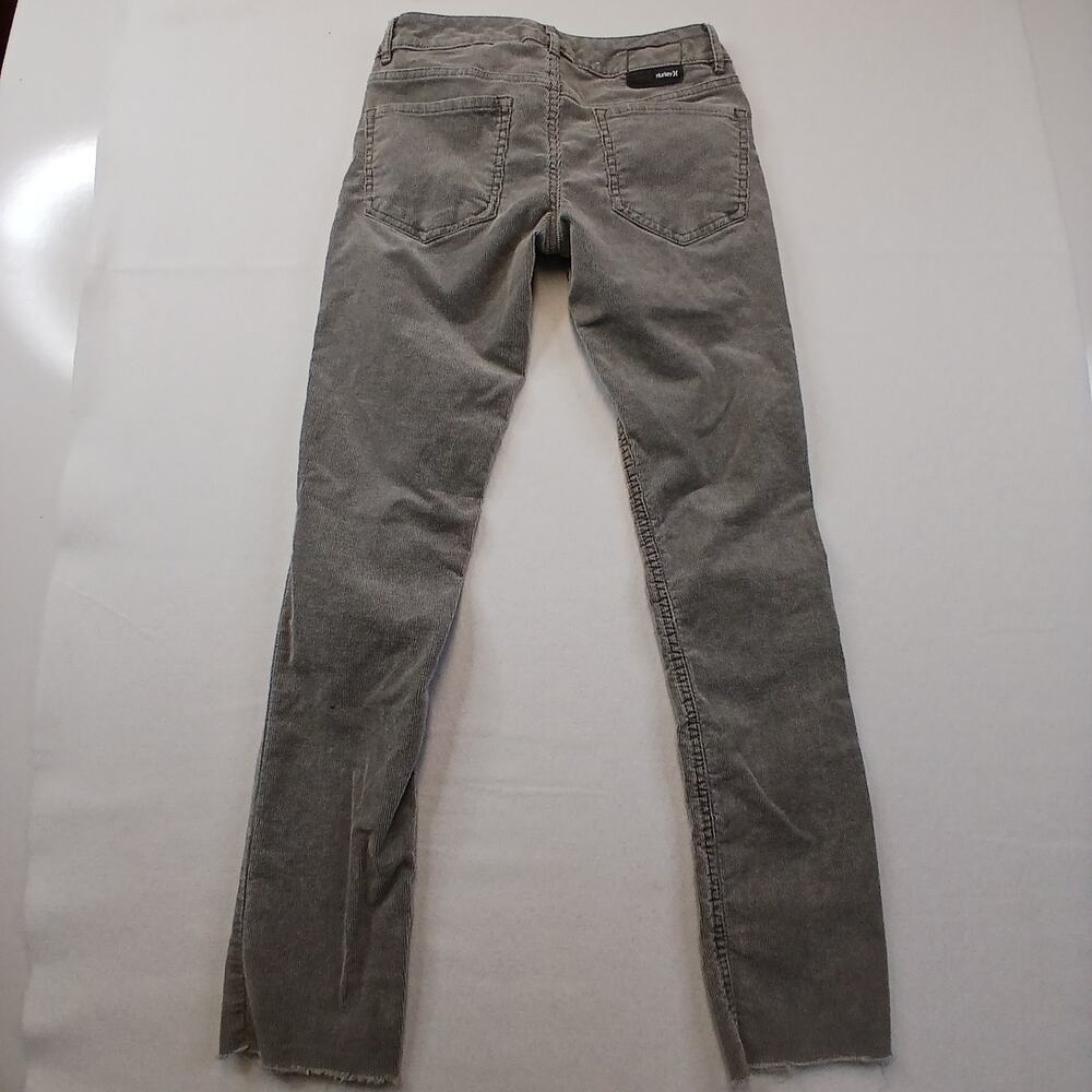 Hurley Womens Pants Size 26 Style GP815K Gray Khaki Y2K Surf Skate Chino Casual